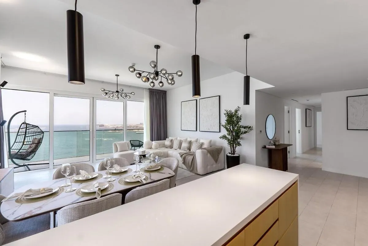 La Vie Jumeirah Beach Residence 3 Bedroom Beachfront Apartment With Palm Views Dubai United Arab Emirates
