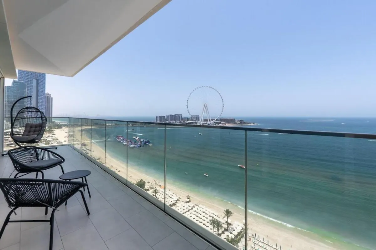La Vie Jumeirah Beach Residence 3 Bedroom Beachfront Apartment With Palm Views Dubai