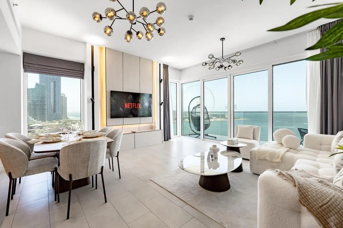 La Vie Jumeirah Beach Residence 3 Bedroom Beachfront Apartment With Palm Views Dubai